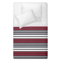 Fabric Line Red Grey White Wave Duvet Cover (single Size)
