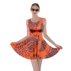 Enlarge Orange Purple Skater Dress by Alisyart