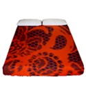 Enlarge Orange Purple Fitted Sheet (Queen Size) View1