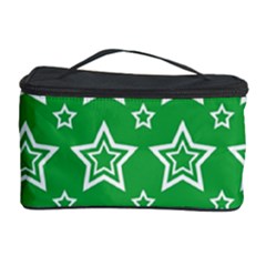 Green White Star Line Space Cosmetic Storage Case by Alisyart