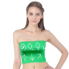 Icon Sign Green White Tube Top by Alisyart