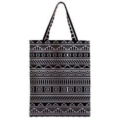 Myria Wrapping Paper Black Zipper Classic Tote Bag by Alisyart