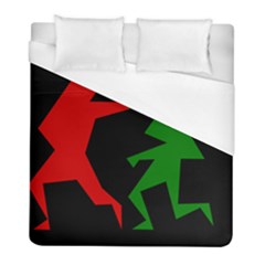 Ninja Graphics Red Green Black Duvet Cover (full/ Double Size) by Alisyart