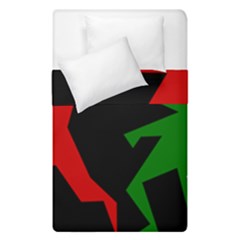 Ninja Graphics Red Green Black Duvet Cover Double Side (single Size) by Alisyart