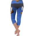 Low Poly Boat Ship Sea Beach Blue Capri Yoga Leggings View4