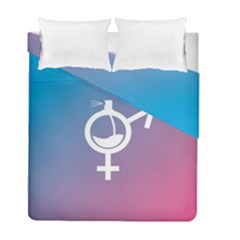 Perfume Graphic Man Women Purple Pink Sign Spray Duvet Cover Double Side (full/ Double Size) by Alisyart