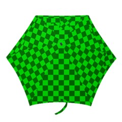 Plaid Flag Green Mini Folding Umbrellas by Alisyart