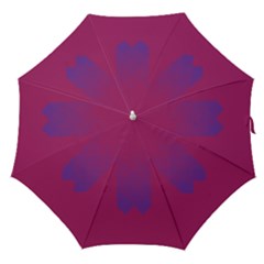 Purple Blue Straight Umbrellas