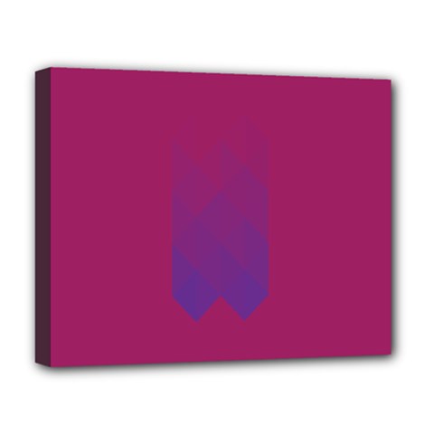 Purple Blue Deluxe Canvas 20  X 16  