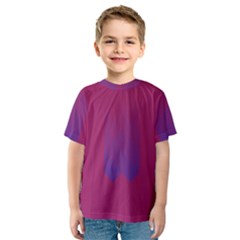 Purple Blue Kids  Sport Mesh Tee