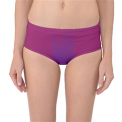 Purple Blue Mid-waist Bikini Bottoms by Alisyart