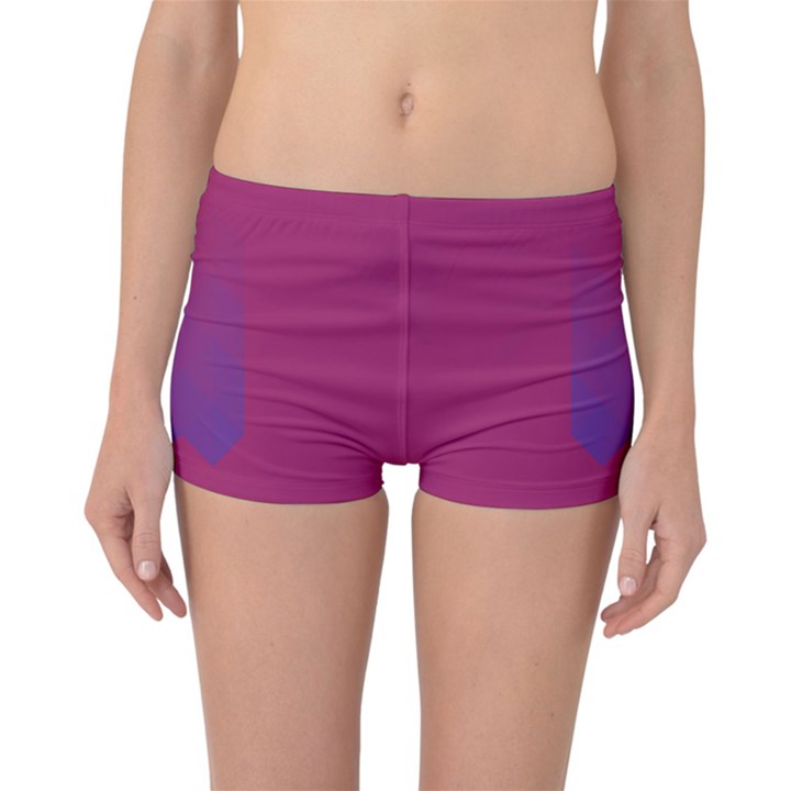 Purple Blue Reversible Bikini Bottoms