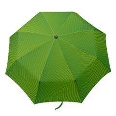 Green Wave Waves Line Folding Umbrellas