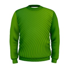Green Wave Waves Line Men s Sweatshirt by Alisyart