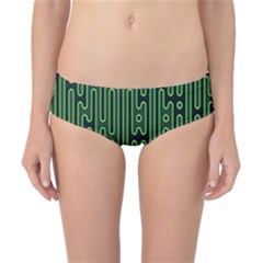 Pipes Green Light Circle Classic Bikini Bottoms by Alisyart