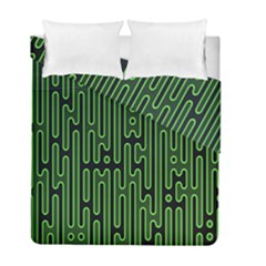 Pipes Green Light Circle Duvet Cover Double Side (full/ Double Size) by Alisyart