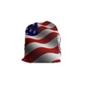 Flag United States Stars Stripes Symbol Drawstring Pouches (Small)  View1