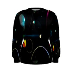Glare Light Luster Circles Shapes Women s Sweatshirt by Simbadda