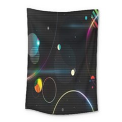 Glare Light Luster Circles Shapes Small Tapestry by Simbadda