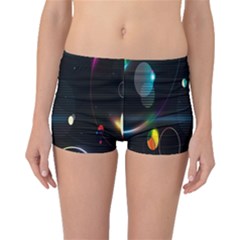 Glare Light Luster Circles Shapes Boyleg Bikini Bottoms by Simbadda