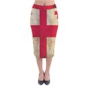 Georgia Flag Mud Texture Pattern Symbol Surface Velvet Midi Pencil Skirt View1