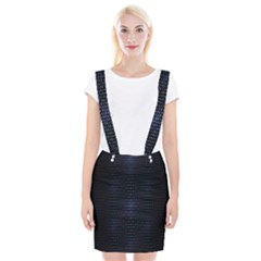 Hexagonal White Dark Mesh Suspender Skirt by Simbadda