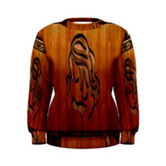 Pattern Shape Wood Background Texture Women s Sweatshirt by Simbadda