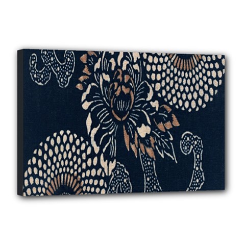 Patterns Dark Shape Surface Canvas 18  X 12  by Simbadda