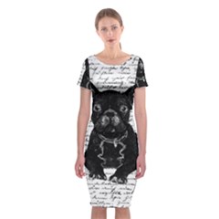 Cute Bulldog Classic Short Sleeve Midi Dress by Valentinaart