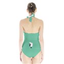 Sheep Trails Curly Minimalism Halter Swimsuit View2