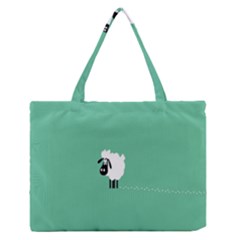 Sheep Trails Curly Minimalism Medium Zipper Tote Bag by Simbadda