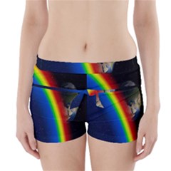 Rainbow Earth Outer Space Fantasy Carmen Image Boyleg Bikini Wrap Bottoms by Simbadda