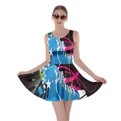 Sneakers Shoes Patterns Bright Skater Dress by Simbadda