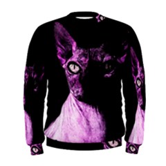 Pink Sphynx Cat Men s Sweatshirt by Valentinaart