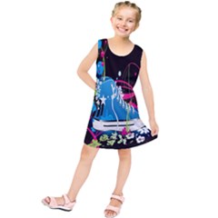 Sneakers Shoes Patterns Bright Kids  Tunic Dress