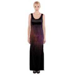 Point Light Luster Surface Maxi Thigh Split Dress by Simbadda