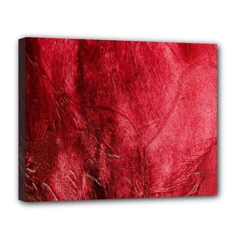 Red Background Texture Canvas 14  X 11  by Simbadda