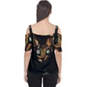 Sphynx cat Women s Cutout Shoulder Tee View2