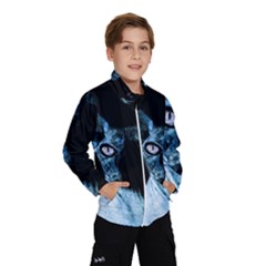 Blue Sphynx Cat Wind Breaker (kids) by Valentinaart