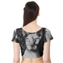 Sphynx cat Short Sleeve Crop Top (Tight Fit) View2