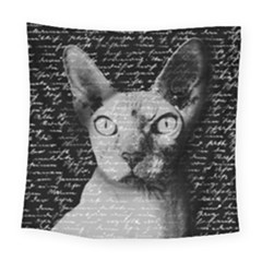 Sphynx Cat Square Tapestry (large) by Valentinaart