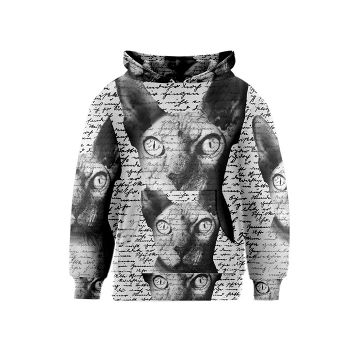 Sphynx cat Kids  Pullover Hoodie