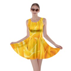 Yellow Neon Flowers Skater Dress by Simbadda