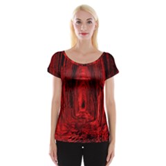 Tunnel Red Black Light Women s Cap Sleeve Top by Simbadda