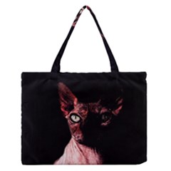 Sphynx Cat Medium Zipper Tote Bag by Valentinaart