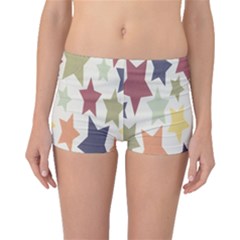 Star Colorful Surface Boyleg Bikini Bottoms by Simbadda