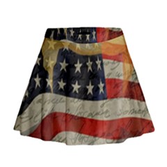 American President Mini Flare Skirt by Valentinaart