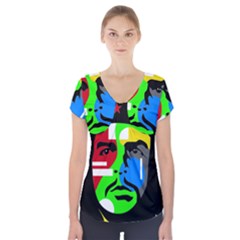 Che Guevara Short Sleeve Front Detail Top by Valentinaart