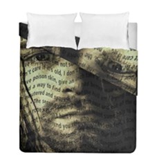 Kurt Cobain Duvet Cover Double Side (full/ Double Size) by Valentinaart