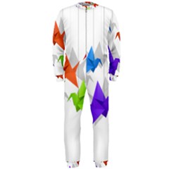 Paper Cranes Onepiece Jumpsuit (men)  by Valentinaart